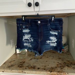 American Eagle Hi-Rise Shortie Shorts